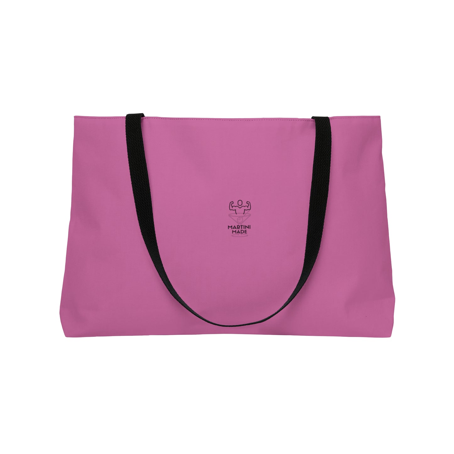 Pink Weekender Tote Bag W/ Black