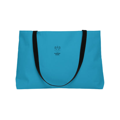 Blue Weekender Tote Bag W/ Black