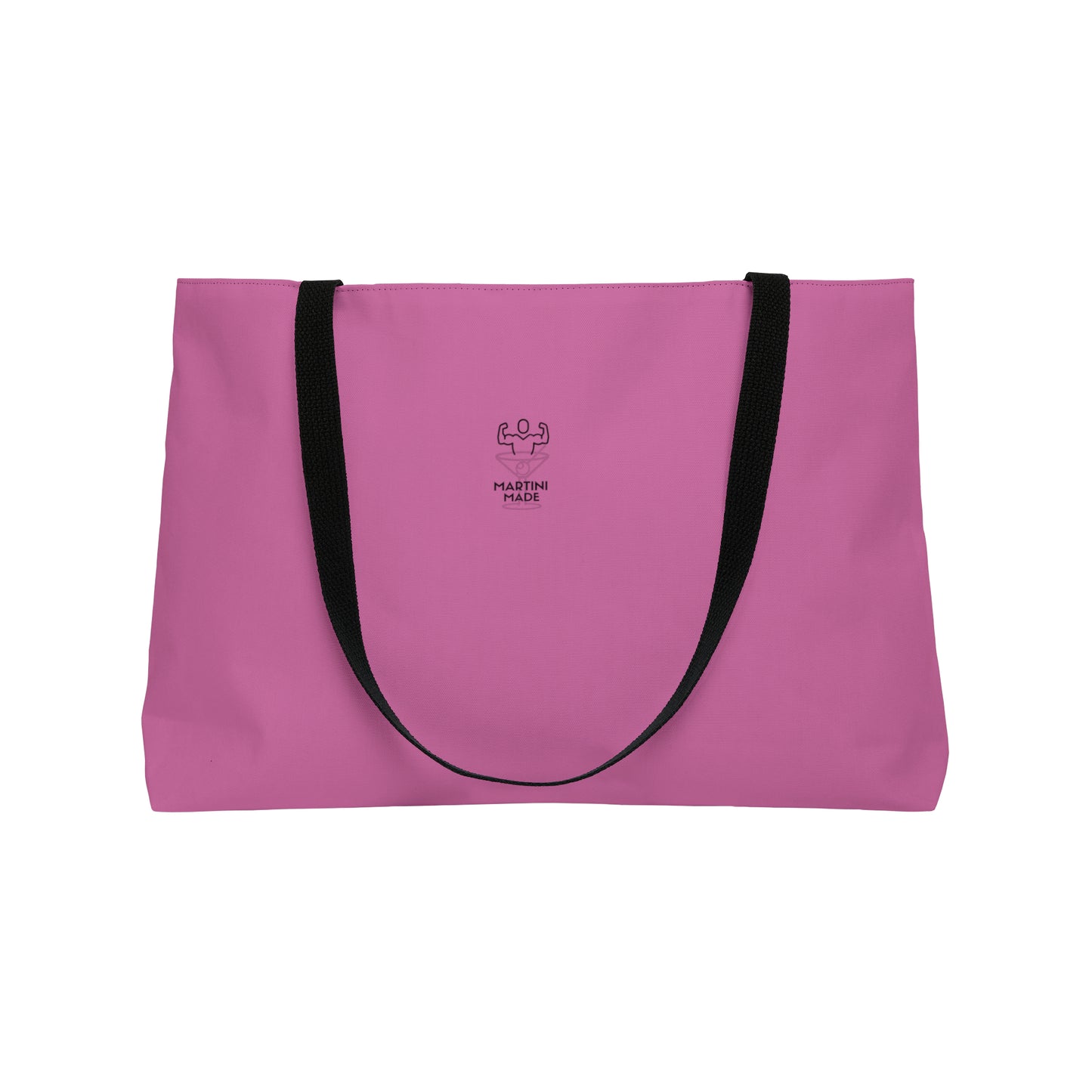 Pink Weekender Tote Bag W/ Black