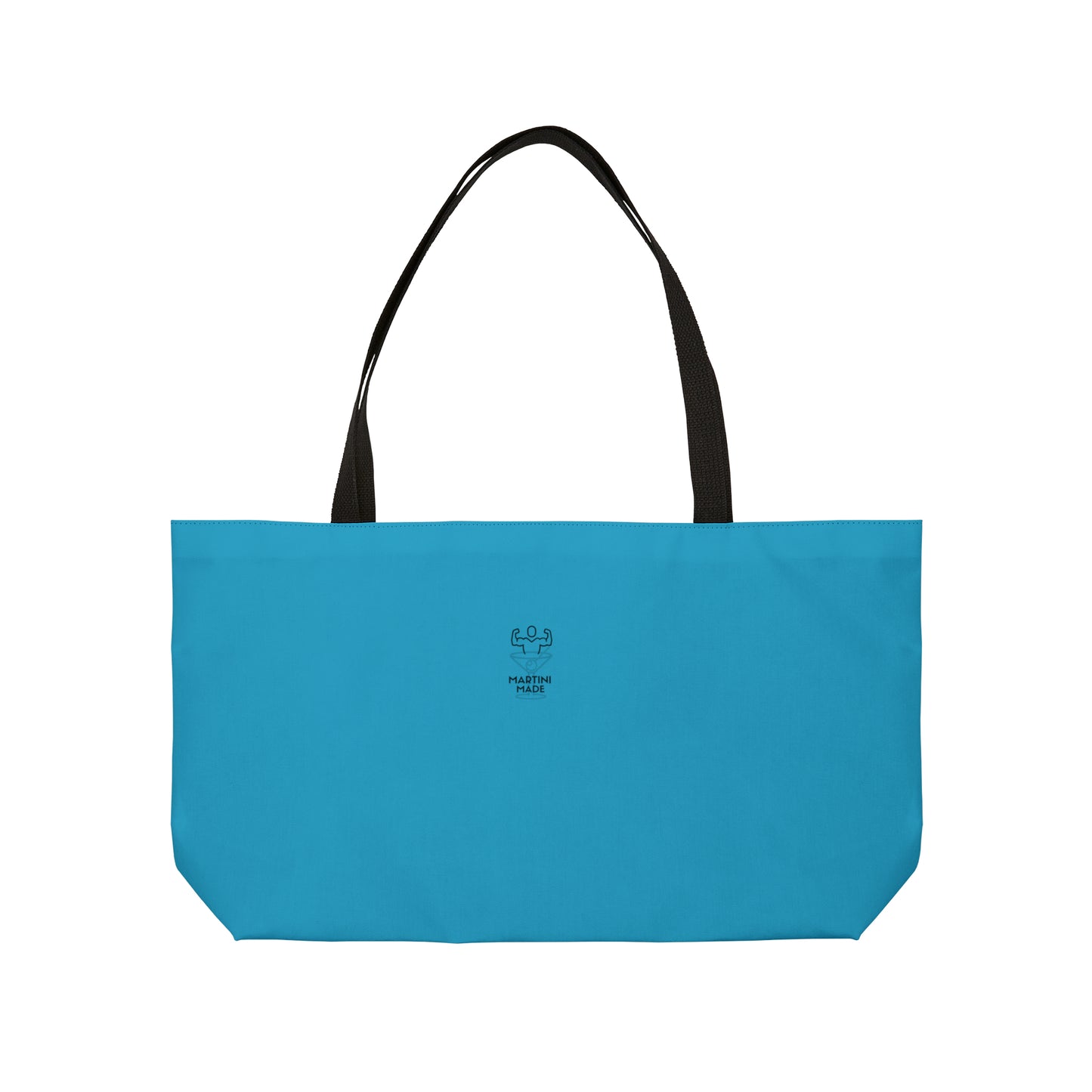 Blue Weekender Tote Bag W/ Black