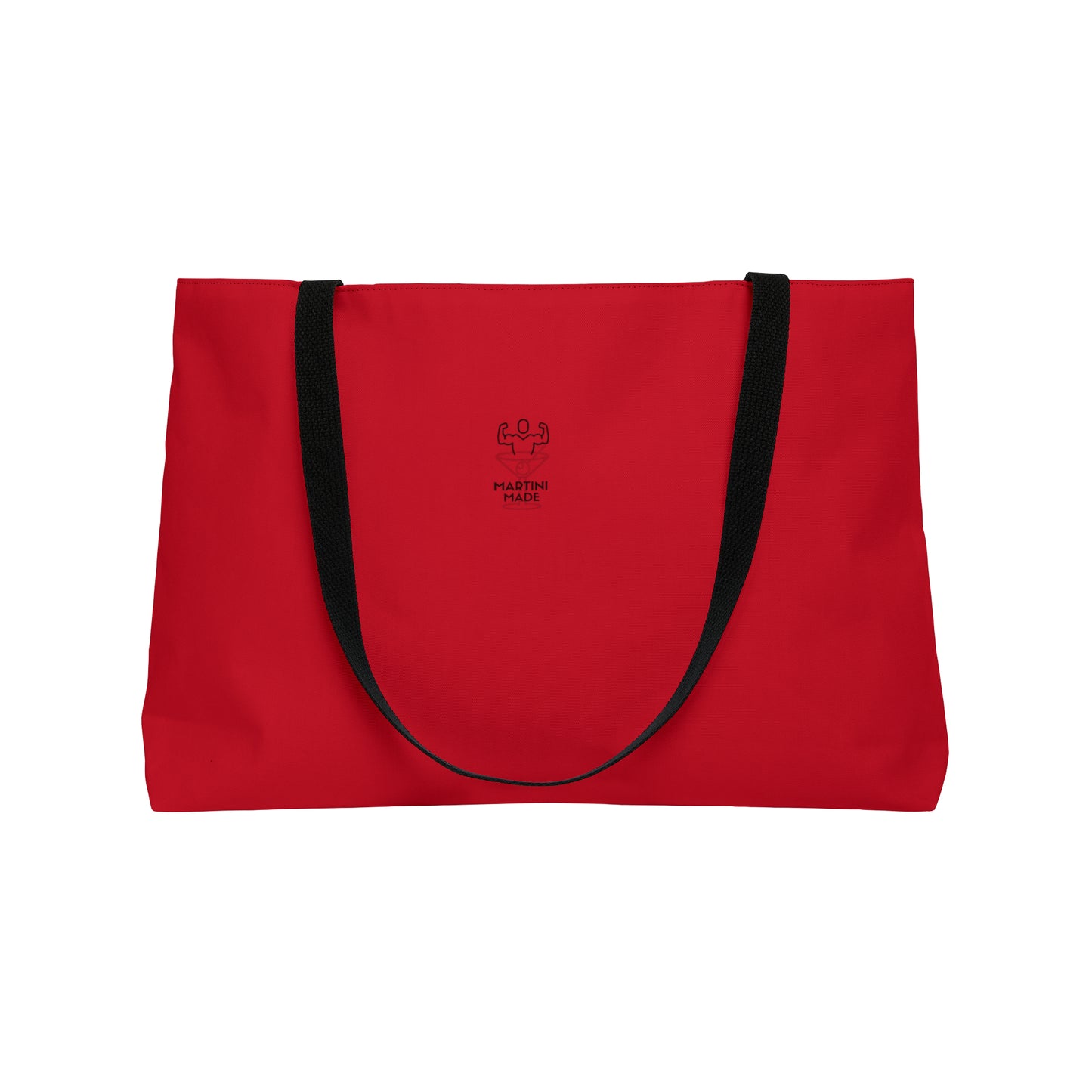 Red Weekender Tote Bag W/ Black